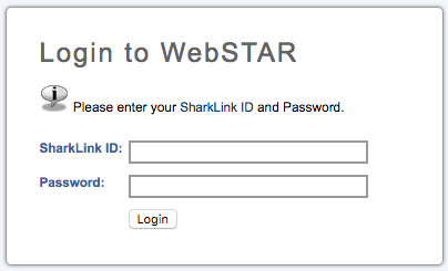 WebSTAR Login